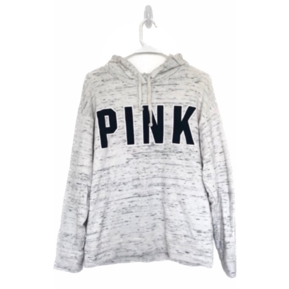 Victoria’s Secret VS PINK Collectors Oatmeal Gameday Oversized Drawstring Hoodie